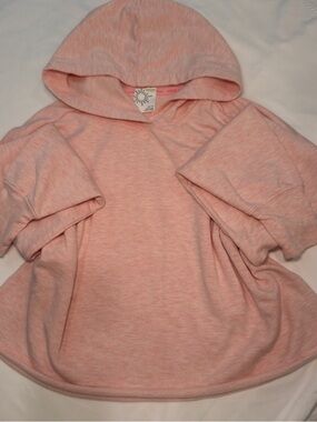 Pink lightweight cropped hoodie athleisure soft girl